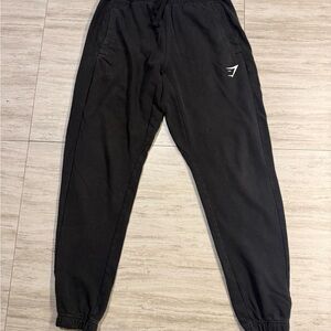 Men’s GymShark Essential Oversized Joggers Size Medium, Black